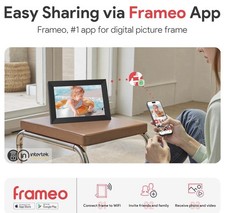 SKYRHYME Digital Picture Frame WiFi Digital Photo Frame 10.1 Inch with IPS Touch