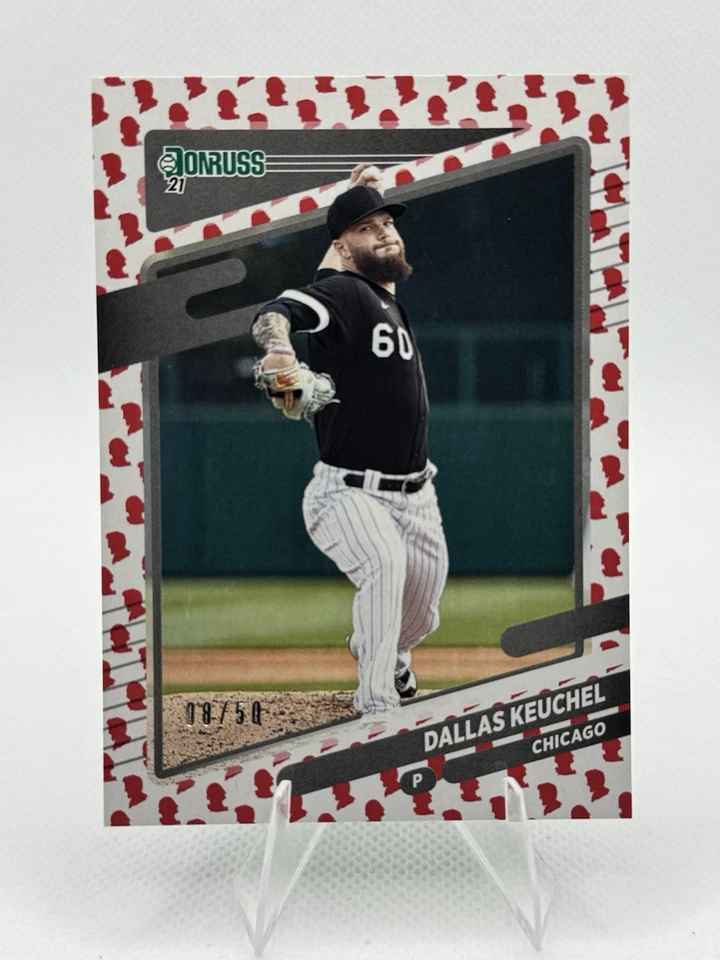 Dallas Keuchel 2021 Panini Donruss - Presidential Collection #187 /50 - Image 2 of 3