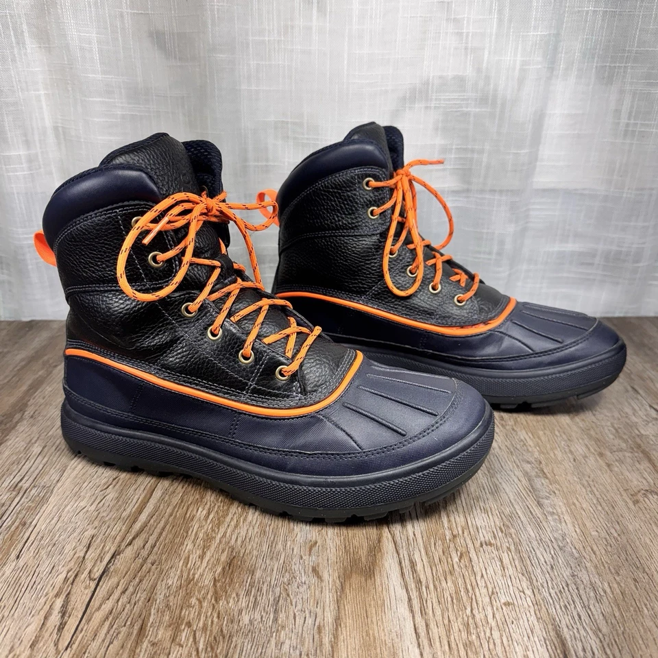 Туристические ботинки Nike ACG Woodside 2 Duck мужские 9 черные оранжевые водонепроницаемые б/у в отличном состоянии - Изображение 3 из 4