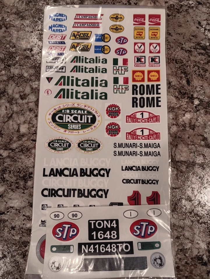 1/8 Scale Kyosho/Graupner Lancia Stratos Body w/Decals (Vanning, Landjump) - Image 4 of 4