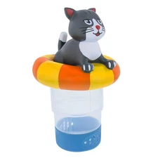 U.S. Pool Supply Kitty Cat Floating Pool Dispenser, Holds 3" Tablets