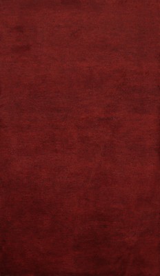 Deep Red Accent Rug 4x6 Handmade Modern Simple yet Elegant Monochrome 