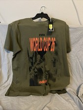 Adidas FIFA World Cup 26 World Cup Tour Men's T-Shirt Large Olive Green NWT