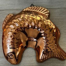 Vintage Copper Fish Mold by Benjamin & Medwin – Marked NYC Kitchen Décor