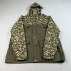 Nike Jacket Mens Large Green Camo Hooded Snap Streetwear Oversized Baggy Canvas