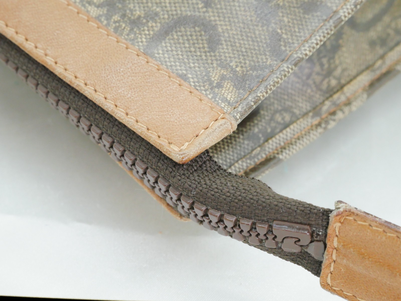 CELINE PVC All over Pattern Pouch Second Bag Clut… - image 17