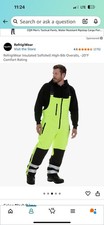RefrigiWear Insulated Softshell High-Bib Overalls L Yellow/Black -20 F Comfort