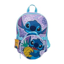 Large Backpack - Disney Lilo Stitch w/Lunch Bag Pineapple 16" School Bag NEW