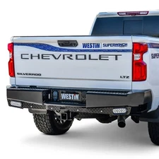For Chevy Silverado 1500 19-26 Rear Bumper HDX Bandit Full Width Black Powder