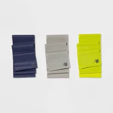 Flat Band Kit Blue - All In Motion: Medium Resistance, Total Body Workout, Latex