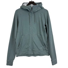 Arc’Teryx Mens Blue Gray Full Zip Hoodie Cotton Blend Sweater - M