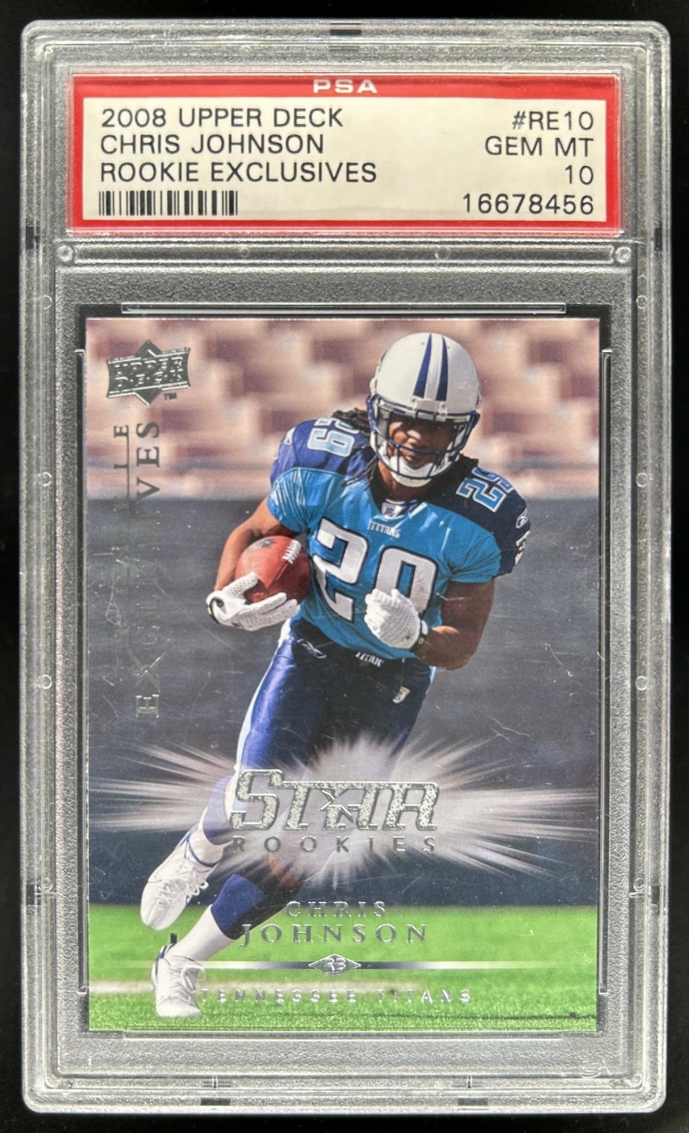 Chris Johnson Upper Deck Rookie Exclusives #RE10 Base