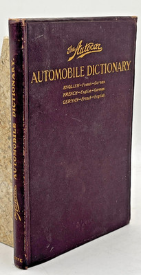 Autocar Practical Automobile Dictionary English French German Rare Hardback