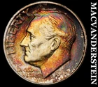 1947-D Silver Roosevelt Dime - Scarce  Better Date  Color  No Reserve  #i733
