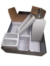 Gap Home Ombre 3 Piece Grey Bathroom Accessory Set-Matte Ceramic