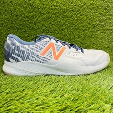 New Balance 696 V3 Mens Size 15 White Blue Orange Athletic Running Shoes Sneaker