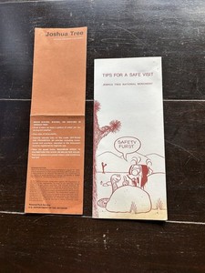 Joshua Tree National Park 1976 Pamphlet And Safety Tips Ephemera 
