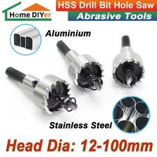 6542 HSS Drill Bit Hole Saw Tooth 12mm-100mm Stainless Steel Metal Alloy Cutter