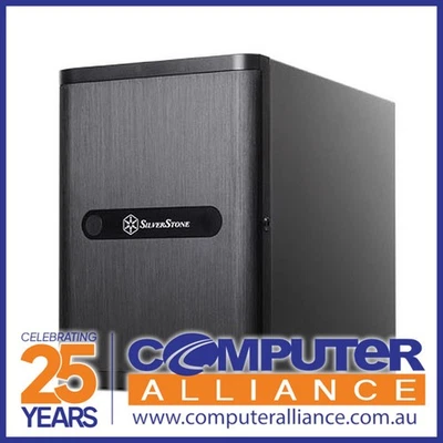 SilverStone DS380 Black NAS Case No PSU 2x USB 3.0 - image 1 of 2