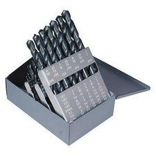 Cleveland Drill Bit Set 29PC Jobber HSS 1/16-1/2 Metal Index Black Oxide