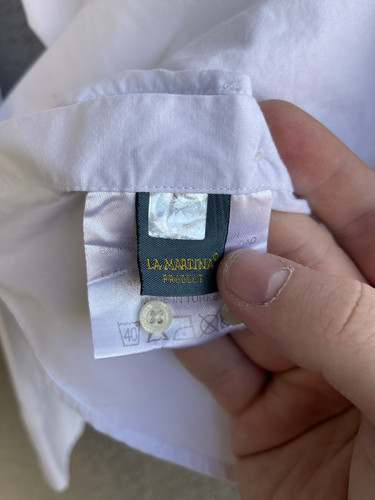 La Martina Polo Mens Shirt Size M White Color Polo Team - Picture 17 of 18