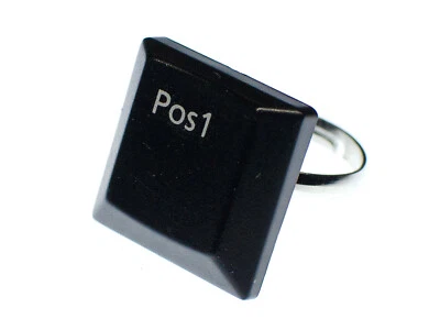 Pos1 Tastaturring PC Zeichen Taste Ring Miniblings Computer Tastatur - Bild 1 von 4