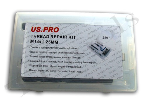 Kit de reparación de hilos para hilos internos M14 x 1,25 mm - tipo helicoil - Imagen 2 de 7
