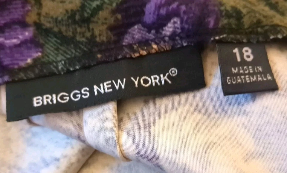 Briggs New York Floral Skirt Soft Long Size 18 Grandmacore - Image 3 of 4