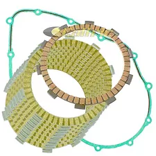 Clutch Friction Plates Kit W/Gasket for Honda VFR750F Interceptor 750 1986-1997