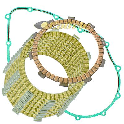 Clutch Friction Plates Kit W/Gasket for Honda VFR750F Interceptor 750 1986-1997