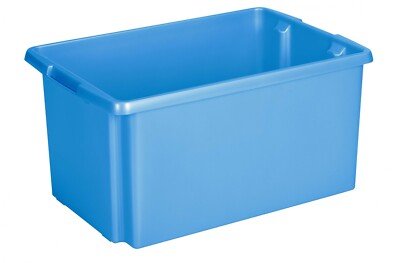 3x SUNWARE Nesta Box (ohne Deckel) - 51 Liter - 595 x 395 x 290 mm - blau