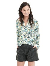 NWOT Banana Republic Floral Blouse Size M 174707
