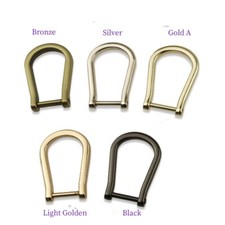Metal Detachable Openable Screw U Ring Clasp Handbag Purse Strap Belt 15 mm G