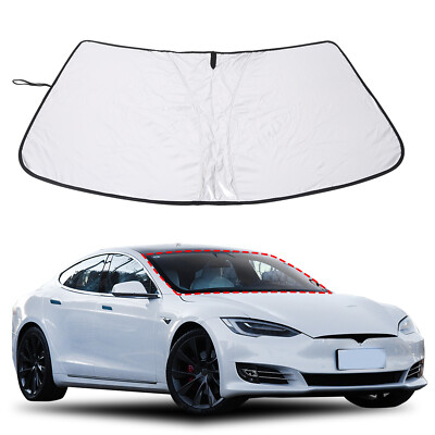 Front Windshield Sunshade UV Block Visor Cover For Tesla Model S 2017-2025