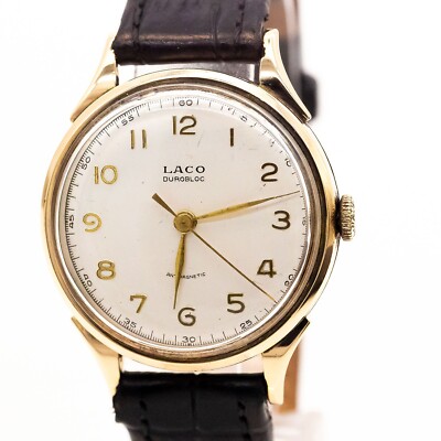 Damenuhr Laco Gold Uhr Alte Laco Damenuhr Walz Gold Double 20