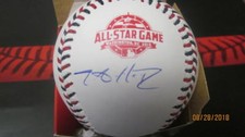 JA Happ Toronto Blue Jays/New York Yankees Signed 2018 All Star BaseBall COA 
