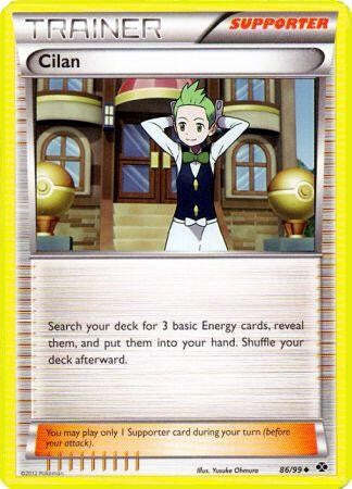 Pokemon Next Destinies Uncommon Card - Cilan 86/99