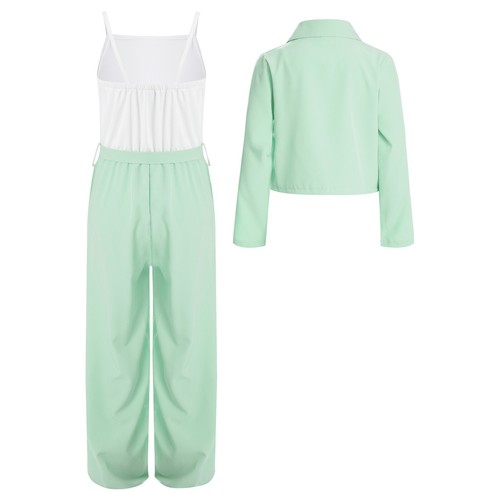 Kinder Mädchen Overall Outdoor Jumpsuit Tägliche Reise Cardigan Mit Trikot Trip - Picture 13 of 27