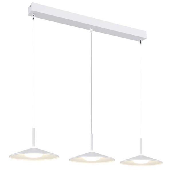 Pendellampe HäNgelampe Esstischlampe Stoff 3 Flammig Biglight-image