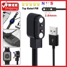 Universal Magnetic Charger 2-Pin 2.84mm USB Data Charging Cable For Smart Watch