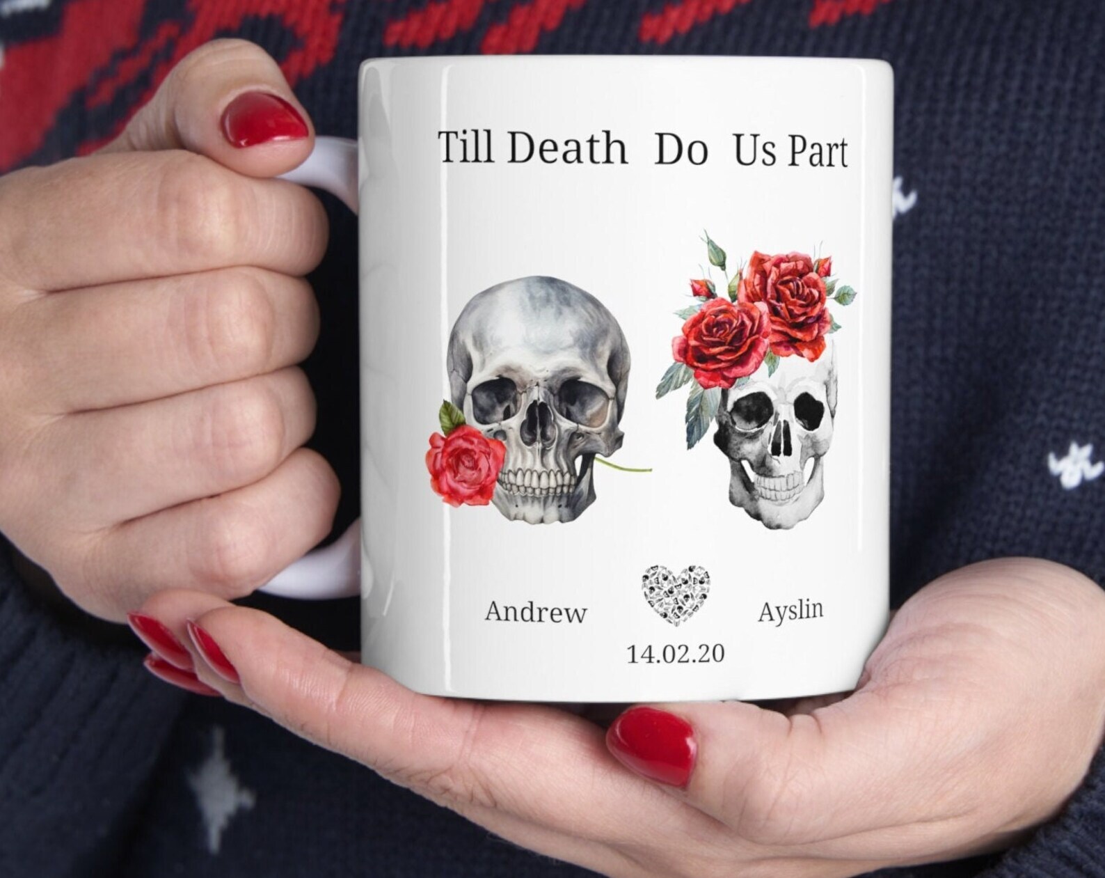Skeleton Love Mugvalentine Mug 11ozcoffee Chocolate Christmas Gift Love Gift