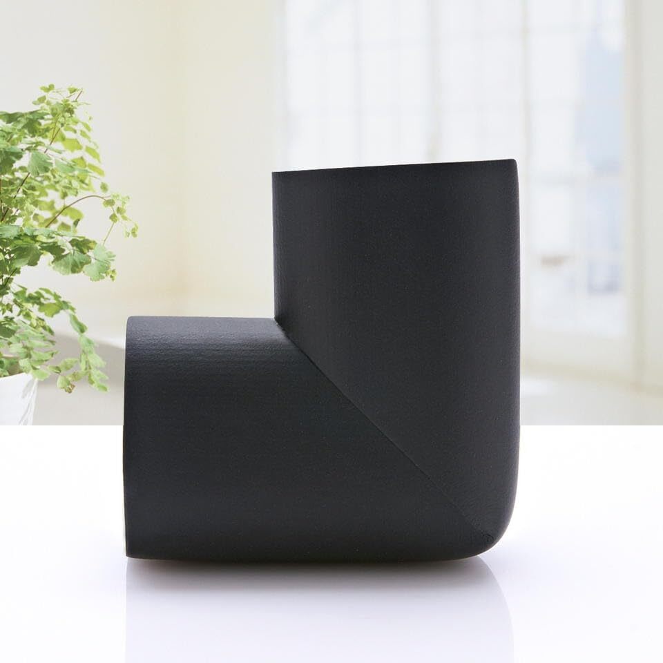 Protective Corner Protectors, Child Safety Furniture Edge Foam Black, 4-Piece...