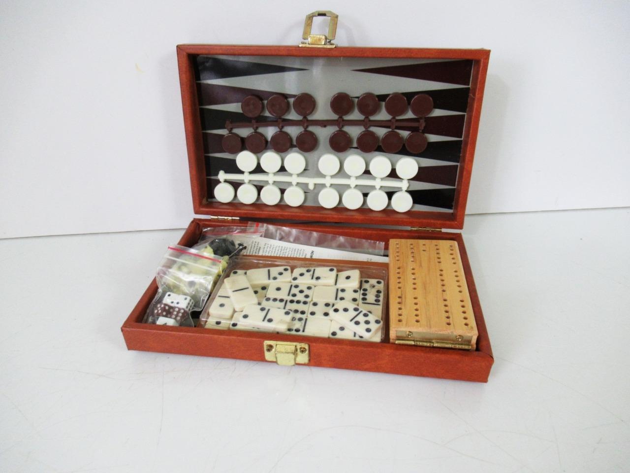 VINTAGE TRAVEL GAMES COMPENDIUM INCL CHESS, BACKGAMMON ETC ETC eBay