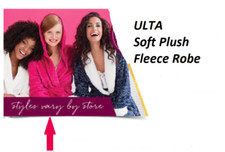 Ulta L-XL Hooded Pink Plush Fleece Robe SEALED BATHROBE Large to Extra large New