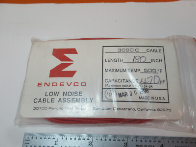 MEGGITT ENDEVCO LOW NOISE CABLE 3090C 180'' inch for PIEZO SENSOR AS PIC #16-C-39