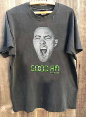 Mac Miller 2015 GOOD AM Tour short sleeve charcoal color classic shirt KV35408