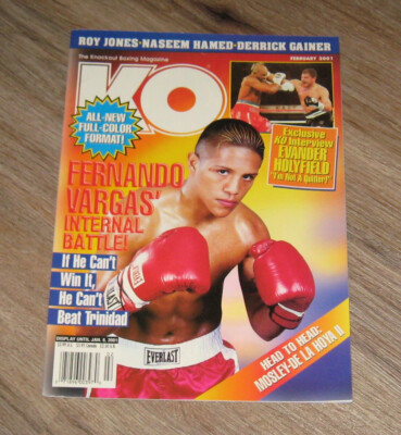 Knockout Boxing KO magazine 2001 Fernando Vargas NASEEM HAMED Evander Holyfield