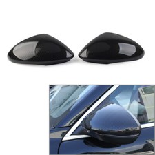 Side Rearview Mirror Caps Cover Fit Alfa Romeo Stelvio 2017-2022 Carbon Fiber