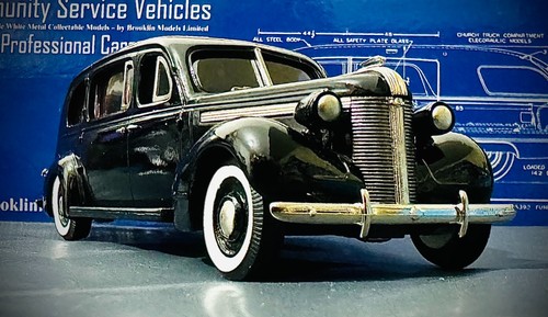 Brooklin CSV 20 1937 Superior-Pontiac Lawndale entrenador funerario (negro) - Imagen 9 de 11