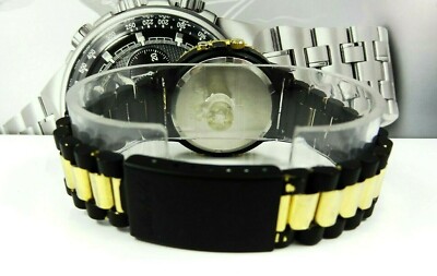 Michele 71-073-BG Tachymeter Alarm Dual Time Black & Gold  display picture 1